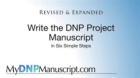 How To Write A Journal Manuscript About Your Dnp Project Expert Advice For Publishing Your Work