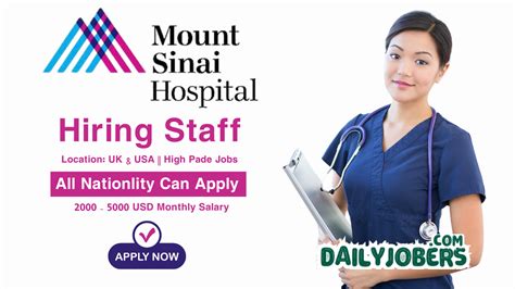 Mount Sinai Hospital Jobs: Find Your Dream Career Today